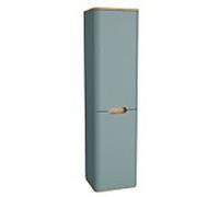 Armoire haute VitrA Sento 65908 40x35x157,5cm, avec panier à linge, charnière de porte à gauche, vert fjord mat, décor