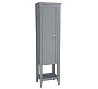 Armoire haute VitrA Valarte 62241, 53,5 x 39,5 x 196,5 cm, ouverture à gauche, sur pied, corps gris mat