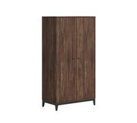Armoire ilyas 2 portes noyer