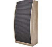 Armoire Informatique - L - Chêne Noir - 6 Niches - Fermeture co-conçue