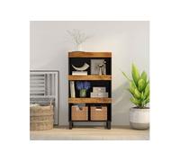 vidaXL Armoire latérale 60x33x107 cm bois massif de manguier352892 Bois G
