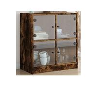 vidaXL Armoire Latérale - Chêne Fumé