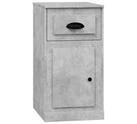 Armoire latérale avec tiroir gris béton 40x50x75 cm