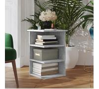 Armoire latérale - vidaXL - Gris béton - 35x35x55 cm - 3 étagères