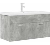 Armoire lavabo de salle de bain avec bassin intégré et robinet