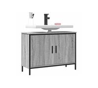 vidaXL Armoire lavabo de salle de bain sonoma gris 80x30x60 cm