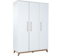 Armoire Lina 3 portes Soft-Close bois massif poignées/pieds