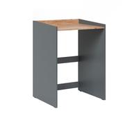 Vicco Armoire Machine à Laver Viktor, Anthracite/Chêne de Force doré, 67.8x94.6cm avec Bord