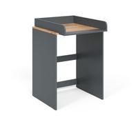 Armoire machine à laver Viktor, 68x88.2cm 2 pièces avec plan à langer, Anthracite/Chêne de force doré, Vicco 56189