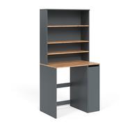 Vicco Armoire Machine à Laver Viktor, Anthracite/chêne doré, 93.6x88.2cm | 2 pièces avec placard et étagère, adapté à l'installation sur des machines à laver courantes