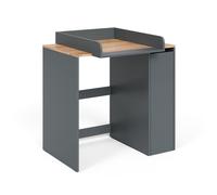 Armoire machine à laver Vicco Viktor Anthracite/chêne doré 93.6x88.2cm 2 pièces avec plan à langer, Model 56190
