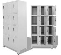 Armoire métallique à 12 compartiments, armoire métallique, casier, vestiaire, placard, armoire de rangement, armoire métallique, dimensions : 90 x 45 x 180 cm