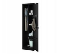 Armoire Métallique Noire AGNES Fonctionnelle & Élégante 185x50x50 cm