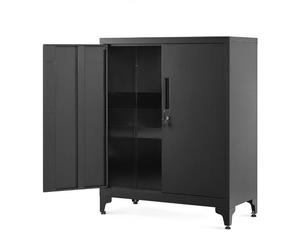 Armoire métallique polyvalente RAVEN, 40x80x90cm, noir