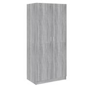 Armoire MGH - Garde-robe Chambre - sonoma gris - 80x52x180 cm - Bois d'ingénierie M377