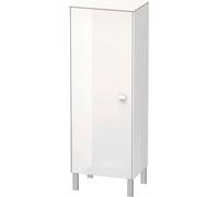 Armoire mi-haute Duravit Brioso Individual, 1 porte, charnières à droite, 1 tablette en bois, 2 tablettes en verre, hauteur min. 91,1 cm - max. 133,0 cm, largeur min. 27,0 cm - max. 52,0 cm, profondeu