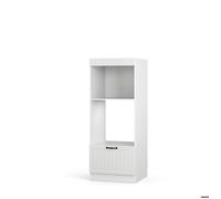 Armoire micro-ondes Fame-Line, 60cm ouvert, Blanc campagne/Blanc, Vicco 38535