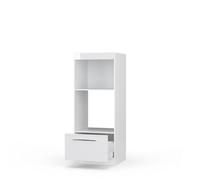 Armoire micro-ondes Fame-Line, 60cm ouvert, Blanc Haute brillance/Blanc, Vicco 38537