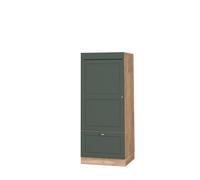 Armoire micro-ondes Fame-Line, 60cm, Vert Or Campagne/Chêne de force doré, Vicco 38616
