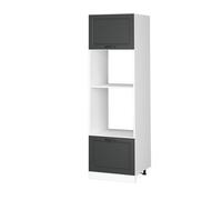 Armoire micro-ondes R-Line, 60cm, Anthracite campagne/Blanc, Vicco 37247