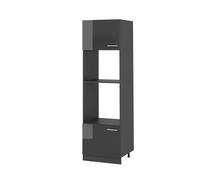 Armoire micro-ondes R-Line, 60cm, Anthracite Haute brillance/Anthracite, Vicco 53551