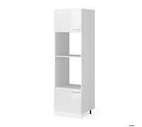 Armoire micro-ondes R-Line, 60cm, Blanc Haute brillance/Blanc, Vicco 29277