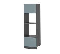 Armoire micro-ondes R-Line, 60cm, Bleu-gris/Anthracite, Vicco 41085