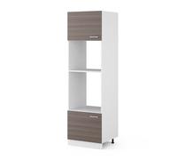 Armoire micro-ondes R-Line, 60cm, Gris noble/Blanc, Vicco 29763