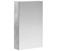 Armoire Miroir de Salle de Bain Gris béton 30 x 10,5 x 50 cm