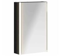 Armoire miroir de salle de bain - vidaXL - bois d'ingénierie - chêne noir - LED - montage mural - 33 x 11,5 x 50 cm 169enb94o