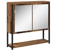 Cabinet De Miroir De Salle De Bain Vidaxl En Bois Vieux 60x16x60 Cm En Bois Reconstitué
