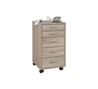 Armoire mobile avec 5 tiroirs Chêne