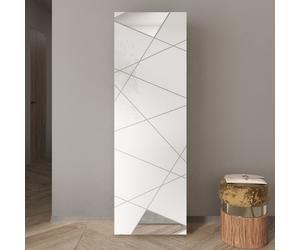 Armoire moderne 1 porte laqué blanc ANTONIA
