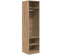 Armoire moderne en bois d'ingénierie - vidaXL - Chêne artisanal - 50x50x200 cm - Étagères élégantes - Rangement spacieux