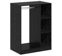 Armoire moderne en bois d'ingénierie - vidaXL - Chêne Noir - 77x48x102 cm - Rangement spacieux - 3 étagères