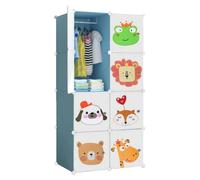 Armoire modulaire pour enfants, composée de 8 modules pour une meilleure organisation
