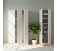Armoire Multifonction Grande Tergu Dmora, Blanc 168x180h cm