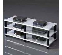 Armoire multimédia moderne, étagère audio ouverte, armoire stéréo, armoire de rangement multimédia pour appareils électroniques grand public, support stéréo multifonction avec lecteur CD pour maison