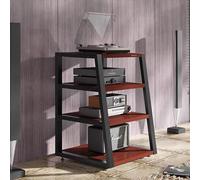 Armoire multimédia, système stéréo, support audio avec pieds réglables, armoire multimédia en bois, armoire amplificatrice multifonction, rangement pour appareils électroniques grand public (noyer