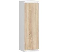 Armoire murale AKORD W30 Blanche 30 cm 1 porte façade Chêne Sonoma 3 étagères 30x30x99 cm Blanc, Chêne Sonoma G