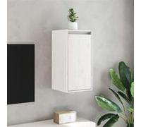 vidaXL Armoire murale Blanc 30x30x60 cm Bois de pin massif