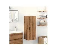 vidaXL Armoire murale chêne artisanal 34,5x34x90 cm bois d'ingénierie