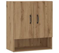 Armoire murale chêne artisanal 60x31x70 cm bois d ingénierie