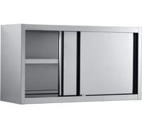Armoire murale Combisteel à 2 portes coulissantes - 1200 x 400 x 660 mm, acier inoxydable