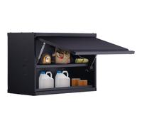 Armoire murale d'atelier - 77 x 31,8 x 50 cm - armoire suspendue - capacité totale 108 kg (2 étagères) - armoire d'atelier en panneau d'acier SPCC de 0,6 mm d'épaisseur - idéale comme armoire à provis