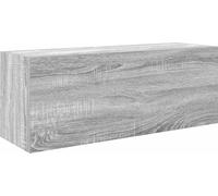 Armoire murale de bain sonoma gris 80x25x30cm bois d'ingénierie