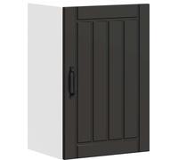 Armoire murale de cuisine Lucca noir bois d'ingénierie