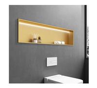 Armoire murale de douche à DEL avec étagère en acier - Bandes lumineuses LED 4000 K pour salle de bain moderne Sto & Decor