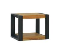 Armoire murale de salle de bain 45x45x35 cm Teck solide Brun G