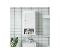 Armoire murale de salle de bain BERG blanc bois de pin massif 358548